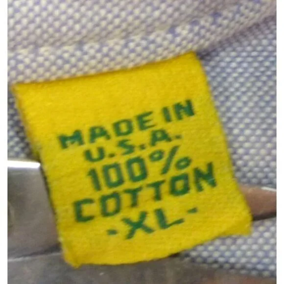 Duck Head Light Blue Long Sleeve Button Down Casual Shirt Xl USA Made - Picture 5 of 11